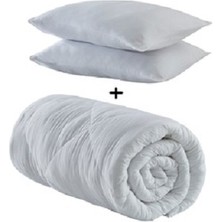 Komfort Home Çift Kişilik Microfiber Yazlık İnce Yorgan +2 Yastık