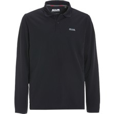 Slam Lacivert Erkek Polo Yaka Regular Fit T-Shirt A108005S00_ACT Ls Tech Pique