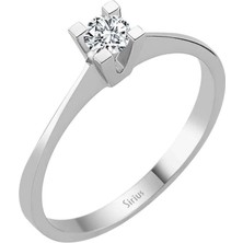 Sirius Pırlanta E Renk 0,11 Karat Pırlanta Tektaş Yüzük 0423R0158