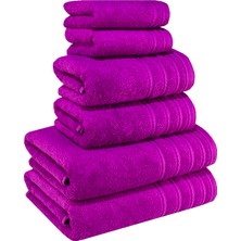 Textile Colors Banyo Havlu Seti 6 Adet