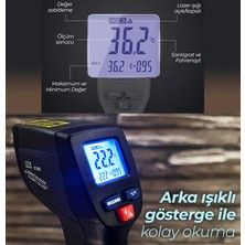 Cem DT-820V Lazerli Sıcaklık Ölçer 500°C