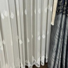 Taç Tül Perde Serpme Desenli Salon Tül Perde