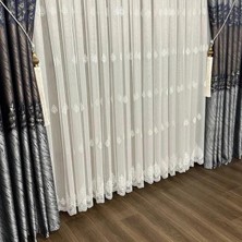 Taç Tül Perde Serpme Desenli Salon Tül Perde
