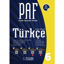 Palme Yayıncılık - Akademik Kitaplar Palme Paf 6.sınıf Türkçe Anlatım Föyleri