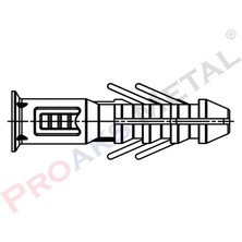 Proaks Dübel Vida Pakette 100 Adet