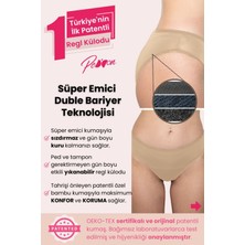 Peddon Süper Emici Ultra Hijyenik Katy Krem Regl Külodu Sızdırmaz Külot Gece Gündüz Adet Ped Don Özel Destek Yıkanabilir Regl Külodu