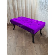 AldaGelsin 100 cm Kapitoneli Ayak Ucu Kapı Önü Antre Bench Puf Siyah Ayak