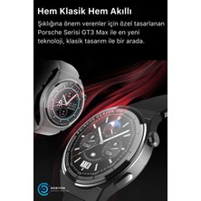 Noriyen Full Hd 3 Kordonlu Porsche Gt3 Max Premium Spor Sağlık Sensörlü Watch Ios Android Uyumlu Akıllı Saat Nabız Tansiyon Ölçer Smart Gri Akıllı Saat