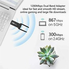 OBRAX AC1200 Mbps Dual Band USB 3.0 Adaptör Kablosuz Wifi Alıcı