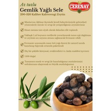 Cerenay Zeytincilik Az Tuzlu Gemlik Yağlı Sele Sofralık Siyah Kahverengi Zeytin 291-320 Kalibre 10 kg