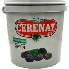 Cerenay Zeytincilik Az Tuzlu Gemlik Yağlı Sele Sofralık Siyah Zeytin 231-260 Kalibre 5 kg