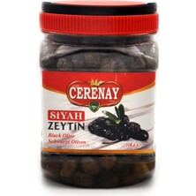 Cerenay Zeytincilik Az Tuzlu Gemlik Yağlı Sele Sofralık Siyah Kahverengi Zeytin 291-320 Kalibre 1 kg