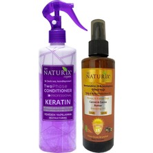 Naturix Kakao & Havuç Yağı Spf 15 Yoğun Bronzlaştırıcı Yağ 200 ml + Keratin Bakım Sıvı Saç Kremi 400 ml