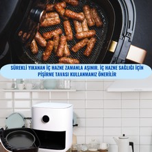 Dolphfin Tüm Fritözler İle Uyumlu Paslanmaz Çelik Air Fryer Pizza Tavası