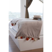 Wellsoftline Softline Wellsoft Ponponlu Atkı /Şal/Etol