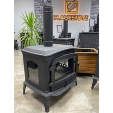 Flame Stove FS-032 Yk Altara Lüx   3 Camlı Yan Kapaklı Şömine