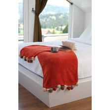 Wellsoftline Softline Wellsoft Ponponlu Atkı /Şal/Etol