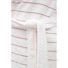 Ecocotton Imre Kadın Bornoz %100 Organik Pamuk Jakarlı Terra