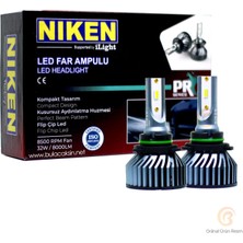 Niken Pro Serisi Flip LED Xenon Zenon H7 6500K - Slim Fan