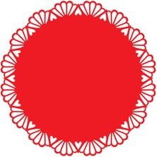 Artikel Kırmızı Keçe Amerikan Servisi, Supla 6'lı Servis Takım -439