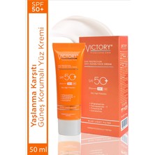 Victory Yaşlanma Karşıtı Spf 50+ Yüz Güneş Kremi (Mavi Işık Filtreli) - Günlük Kullanım 50 ml