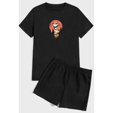 Only Trendwear Shinobi  Baskı Şort Takım