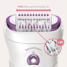 Braun Silk-Épil 9 9735 Sensosmart, Kablosuz, Islak&kuru, 6 Ek Parçalı, 3'ü 1 Arada Epilatör