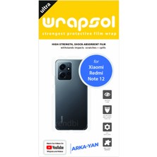 Wrapsol Xiaomi Redmi Note 12 Arka Yan Koruyucu Poliüretan Film