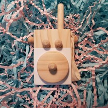 Websunday El Yapımı Ahşap Oyuncak Baby Telsiz Çocuklar Hayal Gücünü, Bebekler Için Güvenli