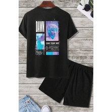 Only Trendwear Dawn  Baskı Şort Takım
