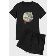 Only Trendwear Neighbor's Ukiyo E  Baskı Şort Takım