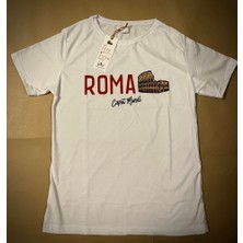 Alma Mater Company Roma Baskılı T-Shirt