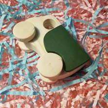 Websunday El Yapımı Ahşap Oyuncak Tekerlekli Baby Kamyon Çevre Dostu