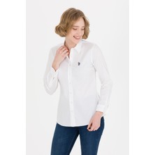 U.S. Polo Assn. Kadın Beyaz Basic Gömlek 50262229-VR013