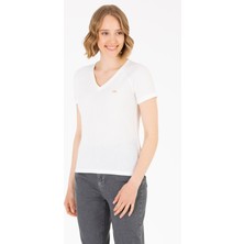 U.S. Polo Assn. Kadın Ekru T-Shirt 50262532-VR019