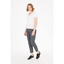 U.S. Polo Assn. Kadın Ekru T-Shirt 50262532-VR019