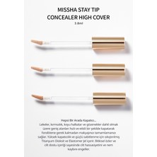 MISSHA Ince Dokulu Pürüzsüz Görünüm Sağlayan Concealer Stay Tip Concealer High Cover 21P(FAIR)