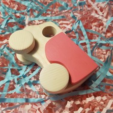 Websunday El Yapımı Ahşap Oyuncak Tekerlekli Baby Kamyon Çevre Dostu