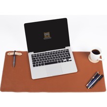 Ofistike Deri Masa Pedi Ofis ve Ev Masa Matı - Laptop Sümeni  ve Geniş Mouse Altlığı Masa Sümen Takımı