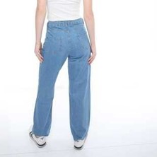 Lamir Store Geniş Paça Model Taşlanmış Kumaş Beş Cepli Ince Yazlık Yeni Sezon Hafif Nefes Alan Kot Pantolon