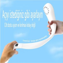 Humarkup Usb Şarj Taşınabilir Küçük Fan Asılı Boyun Fanı - Yeşil (Yurt Dışından)