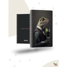 Ravion Iguana Motifli Çizgili 96 Yaprak 17X24 cm Ebat