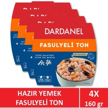 Dardanel Aç Ye Fasulyeli Ton Balığı 4 x 160 gr