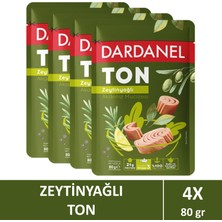 Dardanel Zeytinyağlı Ton Balığı Poşet 80 gr x 4 Adet