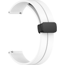 Microsonic Honor Magic Watch 2 42MM Kordon Ribbon Line Beyaz