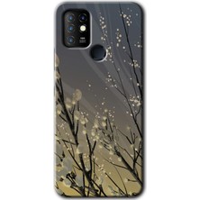 Gramaphone Infinix Hot 10 Kılıf Hd Desen Baskılı Arka Kapak - Branches Flowers