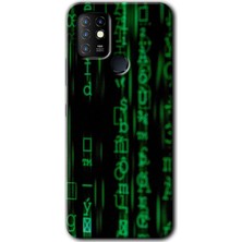 Gramaphone Infinix Hot 10 Kılıf Hd Desen Baskılı Arka Kapak - Matrix