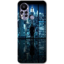 Gramaphone Infinix Hot 11S Kılıf Hd Desen Baskılı Arka Kapak - Şehir Manzarası