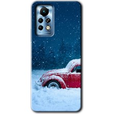 Gramaphone Infinix Note 11 Pro Kılıf Hd Desen Baskılı Arka Kapak - Karlı Vosvos