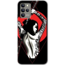 Gramaphone Omix X700 Kılıf Hd Desen Baskılı Arka Kapak - Samurai Girl